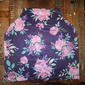 Floral Purple and Pink breastfeeding cover
